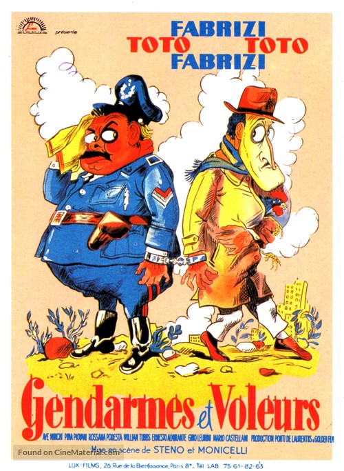 Guardie e ladri - French Movie Poster