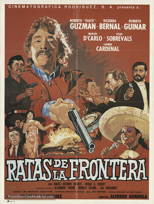 Ratas de la frontera - Mexican Movie Poster