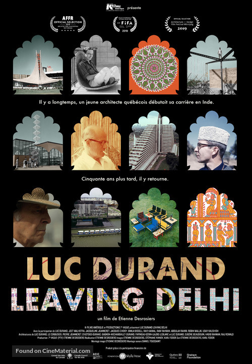 Luc Durand Leaving Delhi - Canadian Movie Poster