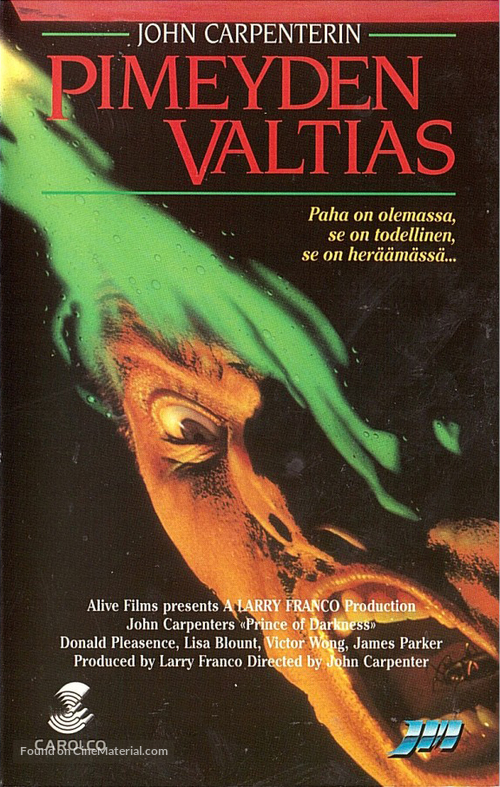 Prince of Darkness - Finnish VHS movie cover