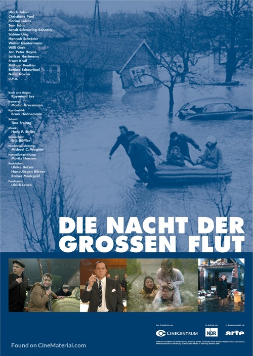 Die Nacht der gro&szlig;en Flut - German Movie Poster