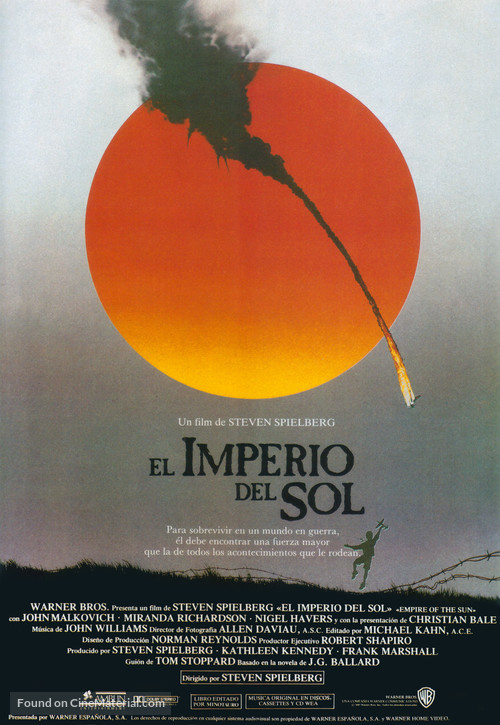 Empire Of The Sun - Spanish Movie Poster