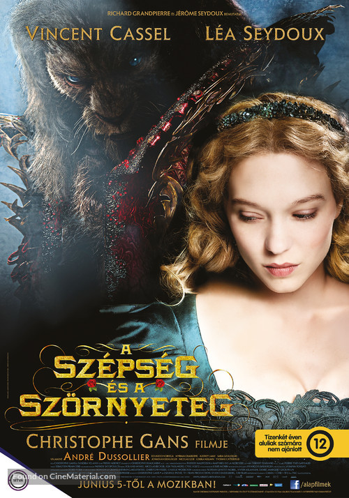 La belle &amp; la b&ecirc;te - Hungarian Movie Poster