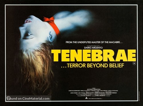 Tenebre - British Movie Poster