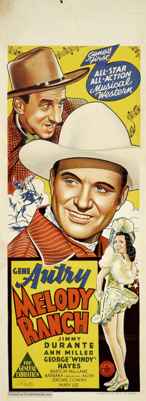 Melody Ranch - Australian Movie Poster