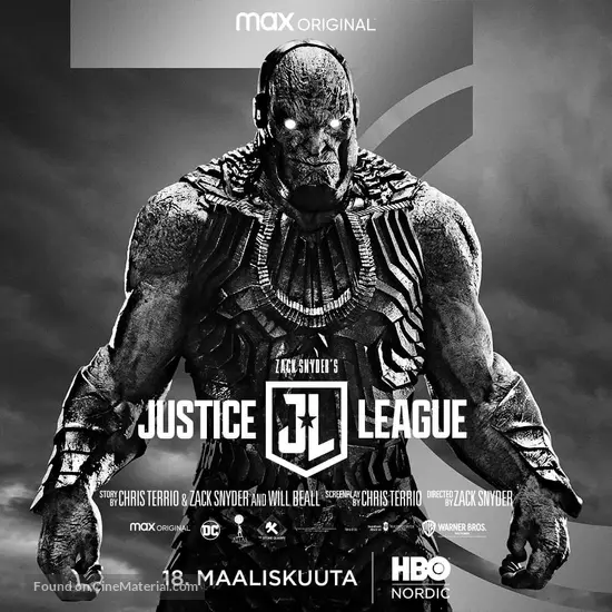 Zack Snyder&#039;s Justice League - Finnish Movie Poster