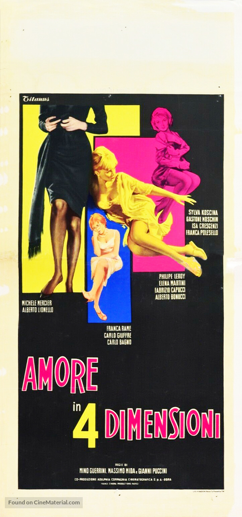 Amore in quattro dimensioni - Italian Movie Poster