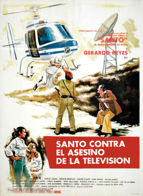 Santo contra el asesino de la T.V. - Mexican Movie Poster