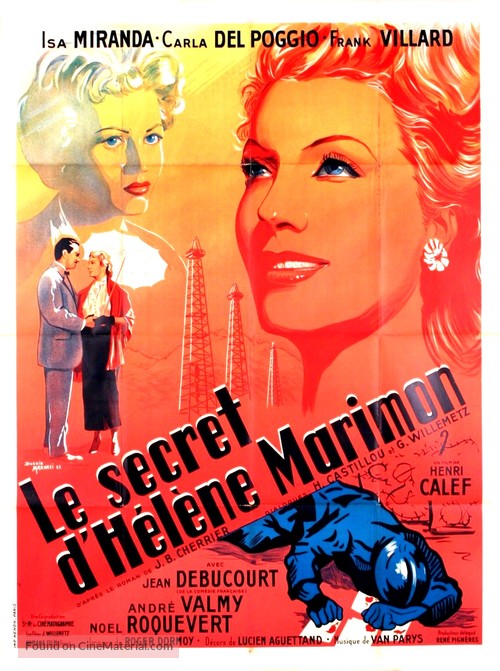 Secret d&#039;H&eacute;l&egrave;ne Marimon, Le - French Movie Poster
