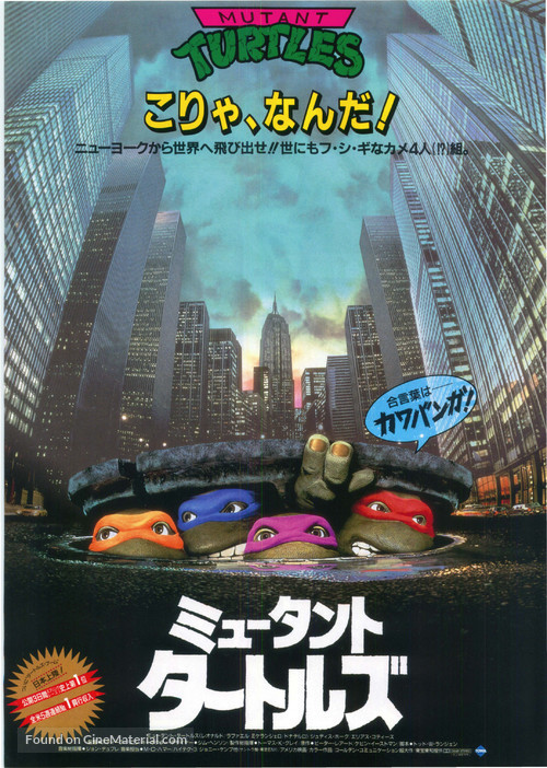 Teenage Mutant Ninja Turtles - Japanese DVD movie cover