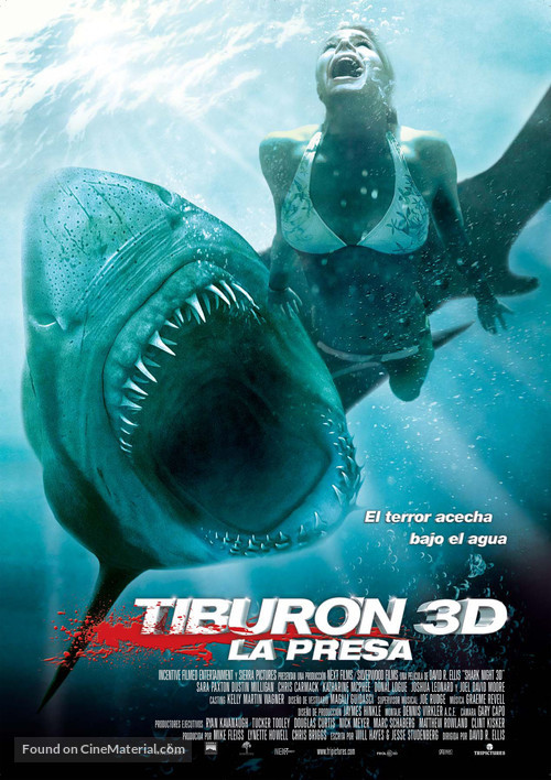 Shark Night 3D - Spanish Movie Poster