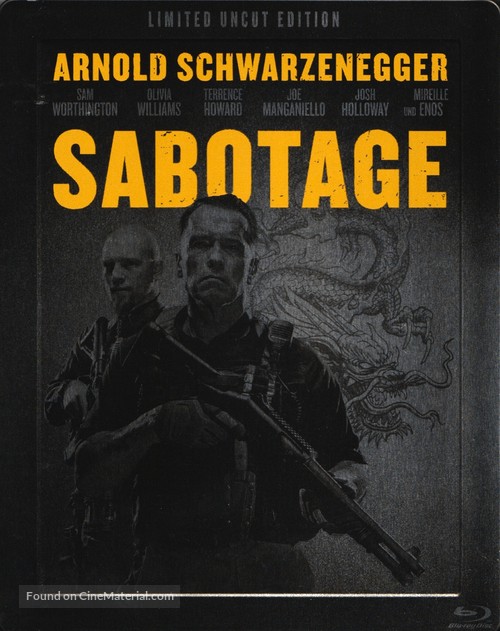 Sabotage - Dutch Blu-Ray movie cover