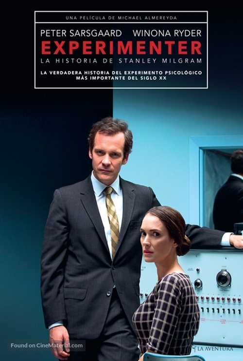 Experimenter - Spanish DVD movie cover