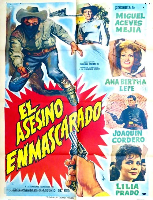 El asesino enmascarado - Mexican Movie Poster