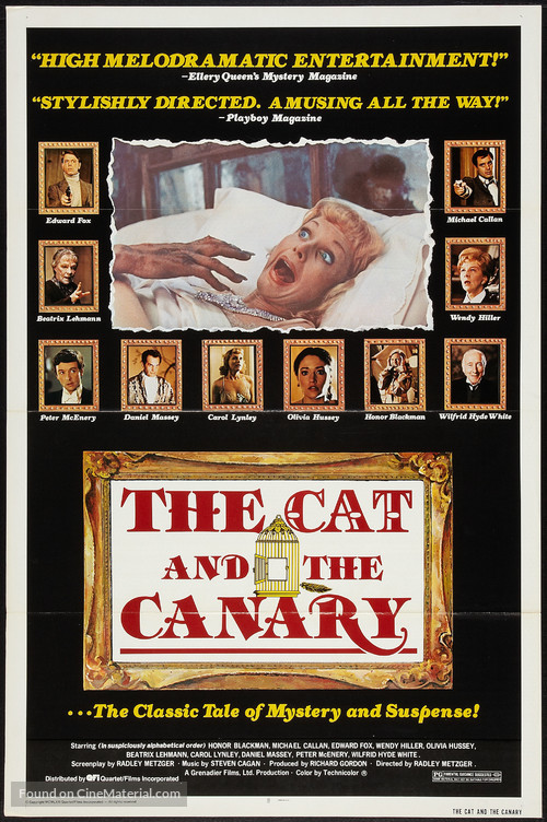 The Cat and the Canary - Movie Poster