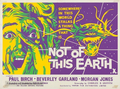 Not of This Earth - British Movie Poster