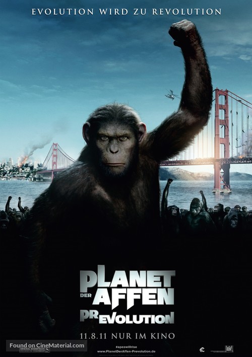 Rise of the Planet of the Apes - German Movie Poster