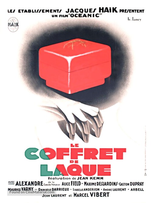 Le coffret de laque - French Movie Poster