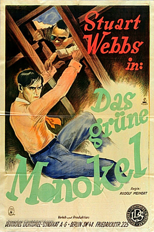 Gr&uuml;ne Monokel, Das - German Movie Poster