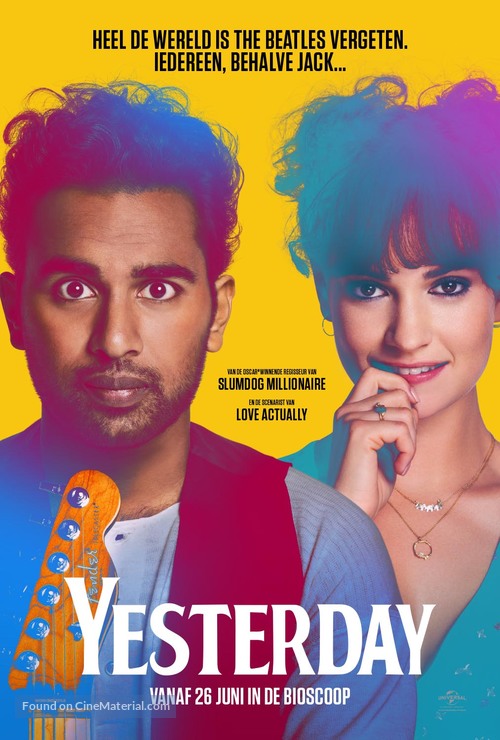 Yesterday - Belgian Movie Poster