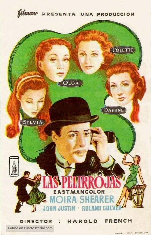 The Man Who Loved Redheads - Spanish Movie Poster