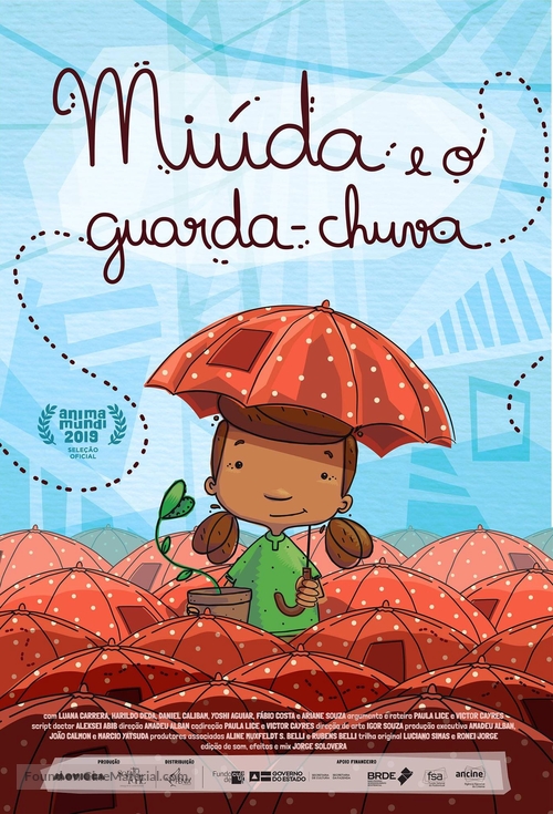 Mi&uacute;da e o Guarda-Chuva - Brazilian Movie Poster