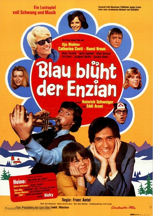 Blau bl&uuml;ht der Enzian - German Movie Poster