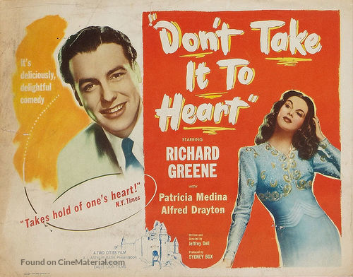 Don&#039;t Take It to Heart - Movie Poster