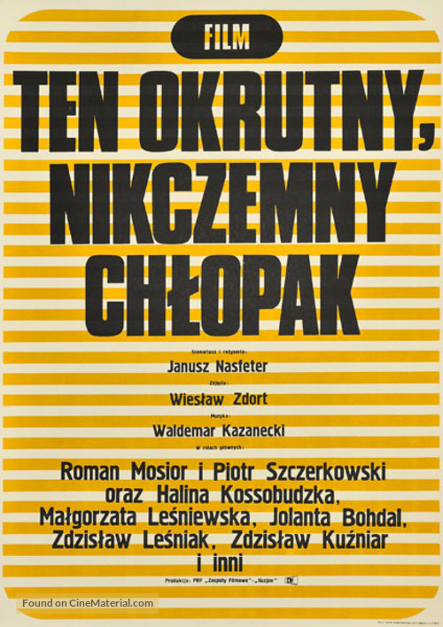 Ten okrutny, nikczemny chlopak - Polish Movie Poster