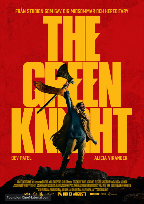 The Green Knight - Swedish Movie Poster