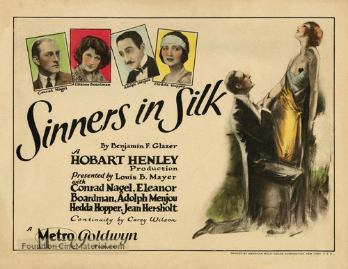 Sinners in Silk - Movie Poster