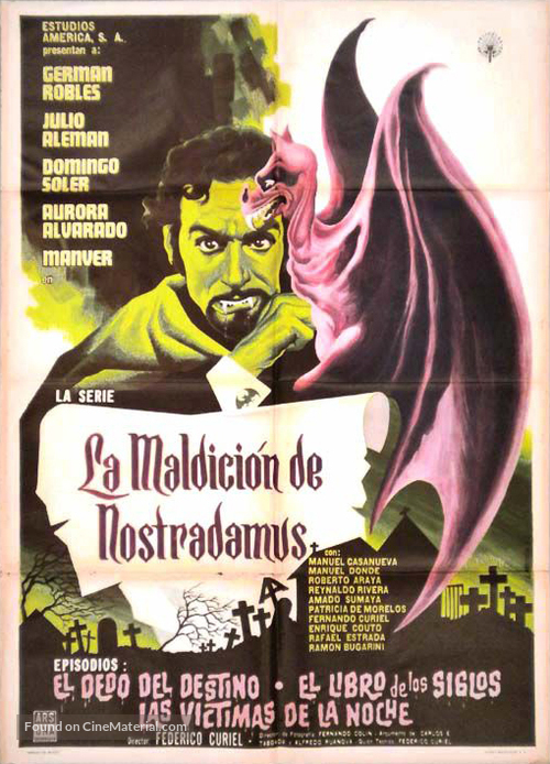 La sangre de Nostradamus - Mexican Movie Poster