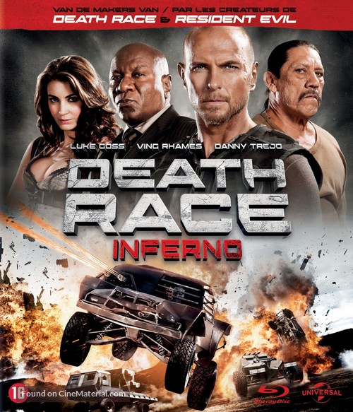 Death Race: Inferno - Dutch Blu-Ray movie cover