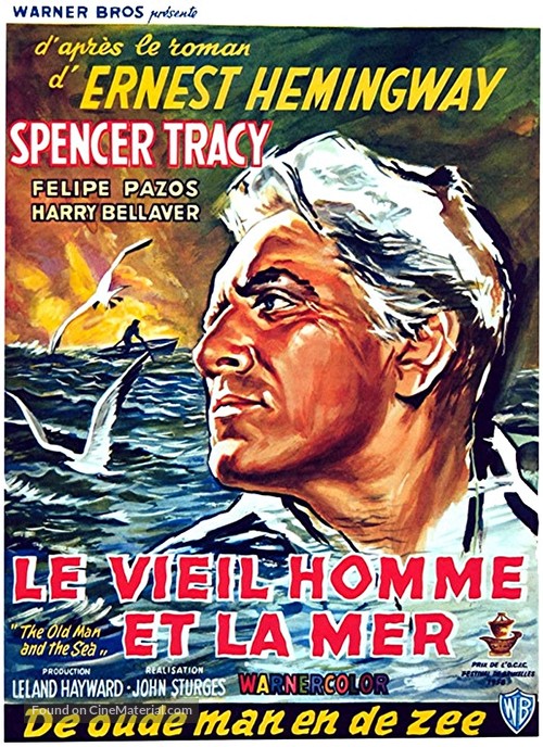 The Old Man and the Sea - Belgian Movie Poster