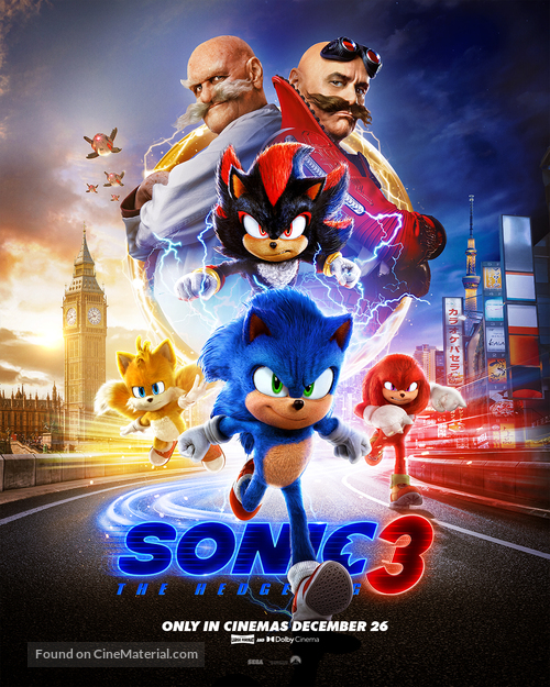 Sonic the Hedgehog 3 - New Zealand Movie Poster