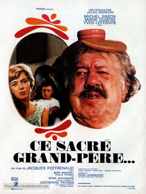 Ce sacr&eacute; grand-p&egrave;re - French Movie Poster