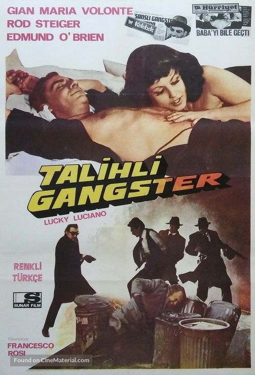Lucky Luciano - Turkish Movie Poster