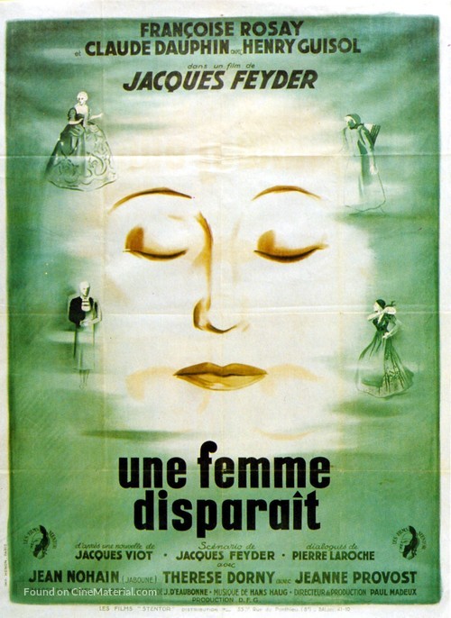 Une femme dispara&icirc;t - French Movie Poster