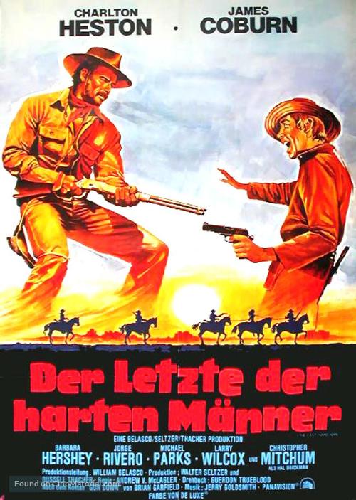 The Last Hard Men - German Movie Poster