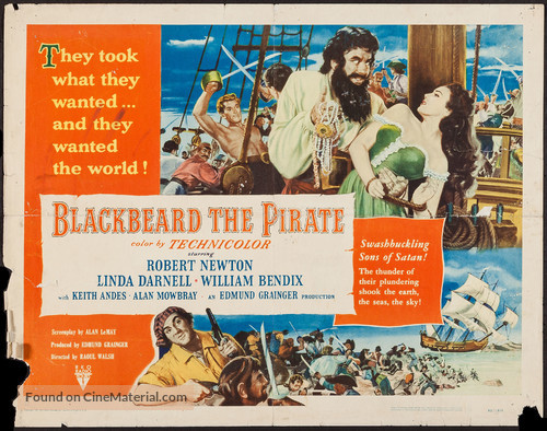 Blackbeard, the Pirate - Movie Poster