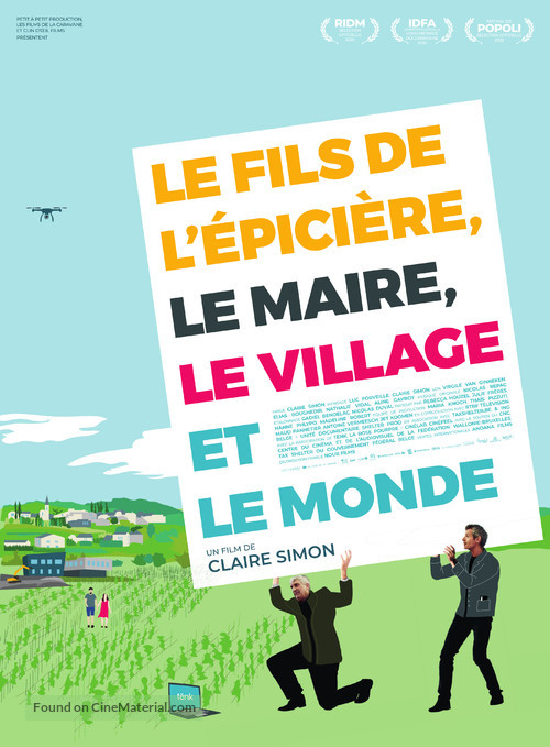 The Grocer&#039;s Son, the Mayor, the Village and the World - French Movie Poster