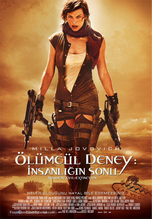 Resident Evil: Extinction - Turkish Movie Poster