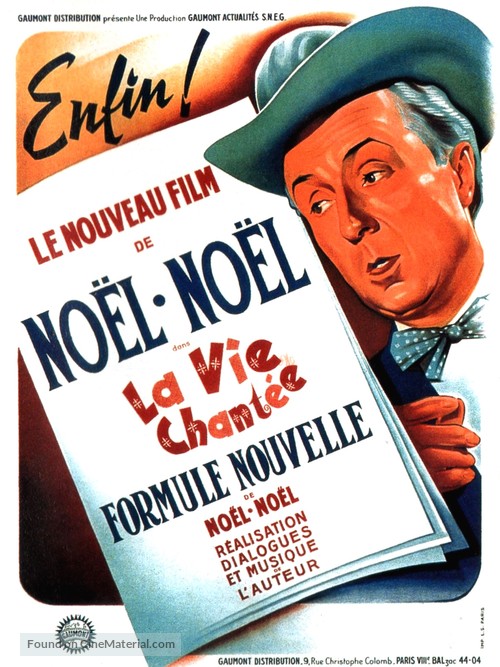 La vie chant&eacute;e - French Movie Poster