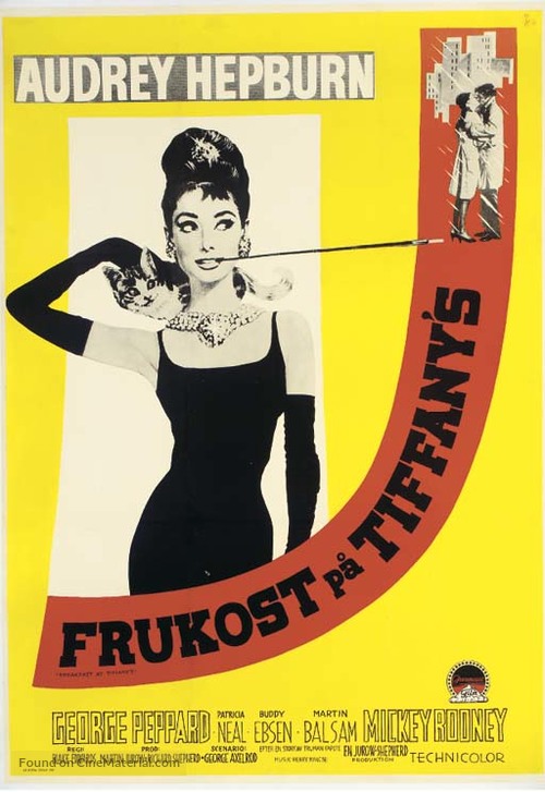 Breakfast at Tiffany&#039;s - Swedish Movie Poster