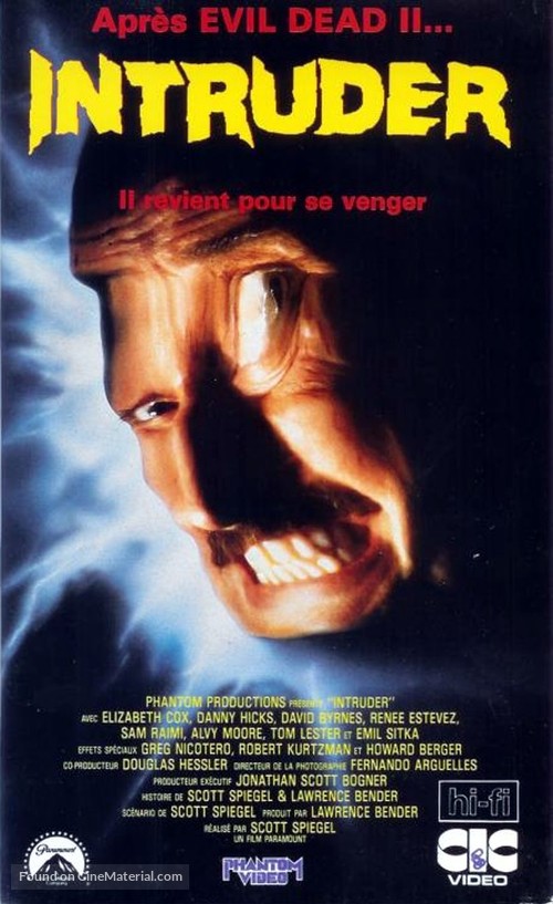 Intruder - French VHS movie cover