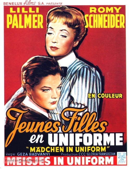 M&auml;dchen in Uniform - Belgian Movie Poster