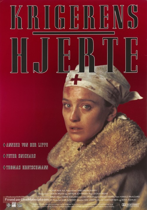 Krigerens hjerte - Norwegian Movie Poster