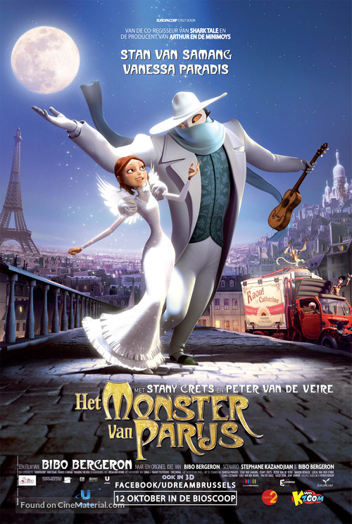 Un monstre &agrave; Paris - Belgian Movie Poster