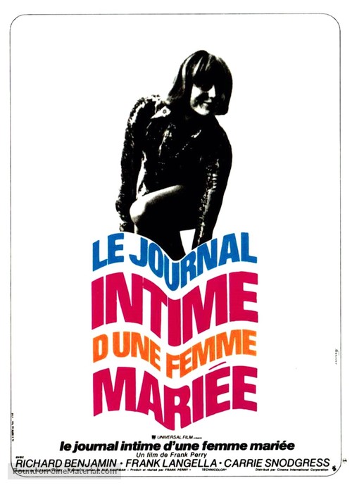 Diary of a Mad Housewife - French Movie Poster