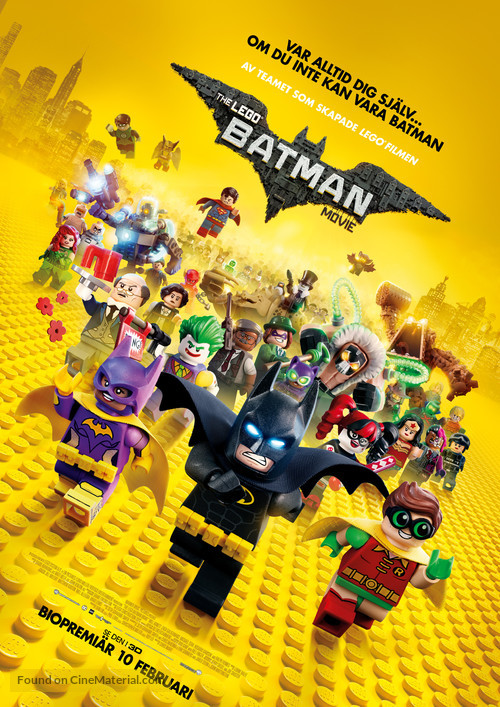 The Lego Batman Movie - Swedish Movie Poster